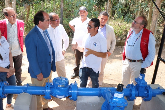 La Cooperación Española y ANDA garantizan el acceso a agua y saneamiento a 3,500  titulares de derechos en el municipio de Suchitoto, Cuscatlán