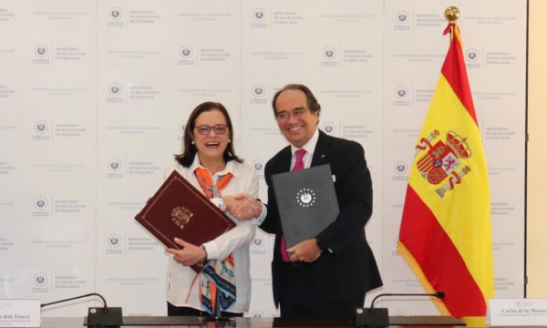 ESPAÑA Y EL SALVADOR FIRMAN UN NUEVO MARCO DE ASOCIACIÓN PAÍS POR MÁS DE 110 MILLONES DE EUROS CENTRADO EN LUCHA CONTRA LA POBREZA, EDUCACIÓN, IGUALDAD DE GÉNERO, AGUA Y SANEAMIENTO, DERECHOS HUMANOS Y APOYO AL SECTOR PÚBLICO