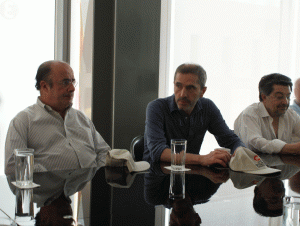 Los diputados españoles Ignacio Gil Lázaro, Carlos Aragonés y Javier Barrero.