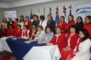 El Grupo Parlamentario de Mujeres de la Asamblea Legislativa está integrado por las 18 diputadas titulares y todas las diputadas suplentes de los diferentes partidos políticos. 