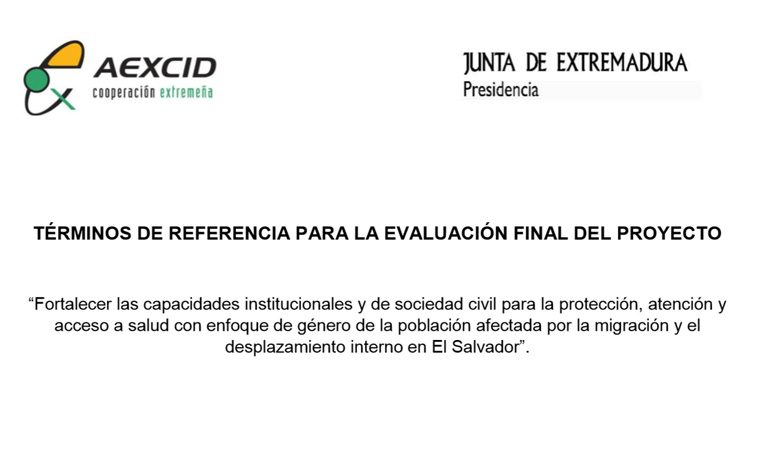 «Fortalecer las capacidades institucionales y de sociedad civil para la protección, atención y acceso a salud con enfoque de género de la población afectada por la migración y el desplazamiento interno en El Salvador