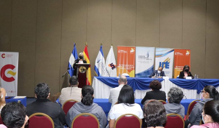 Presentan logros del Proyecto “Fortalecimiento de las instituciones del Sector de Justicia y Seguridad en El Salvador, para la protección y atención eficaz de las mujeres víctimas de la violencia de género”.