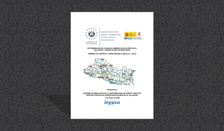 DETERMINACIÓN DE CAUDALES AMBIENTALES EN RÍOS DE EL SALVADOR Y DISEÑO DE RED DE MONITOREO NÚMERO DE CONTRATO: MARN/AECID/SLV-056-B No. 11/2019