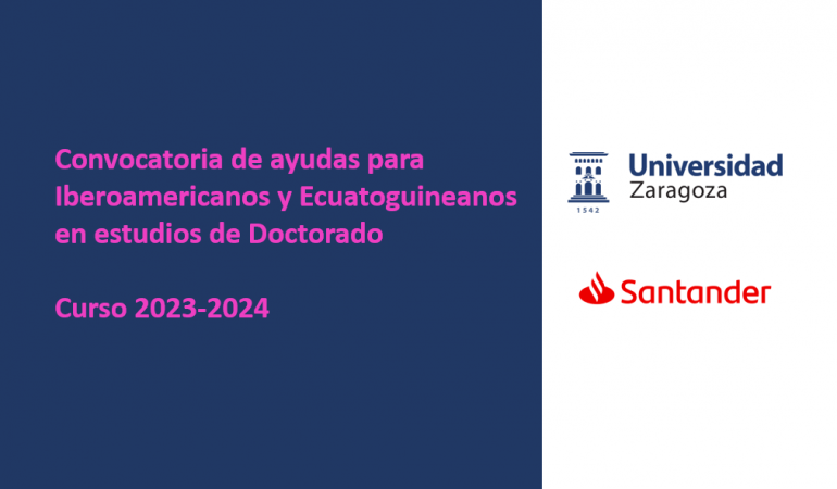 Convocatoria de ayudas para Iberoamericanos y Ecuatoguineanos en estudios de Doctorado. Curso 2023-2024